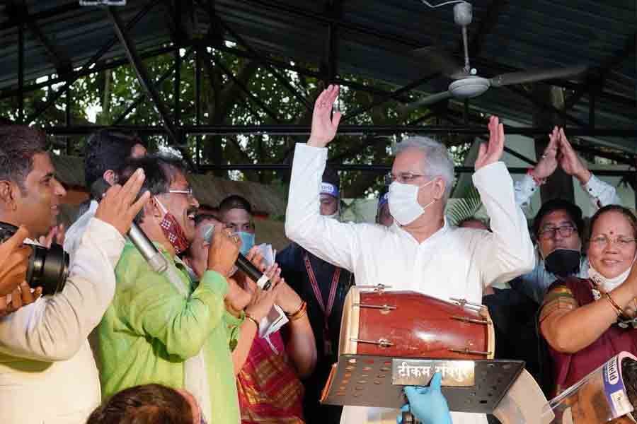 मुख्यमंत्री निवास में हर्षोल्लास के साथ मनाया गया पोरा तिहार