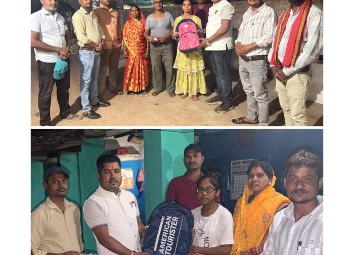 मेधावी बेटियों ने बढ़ाया मान, भाजयुमो अमलेश्वर मंडल ने घर पहुंचकर किया सम्मान