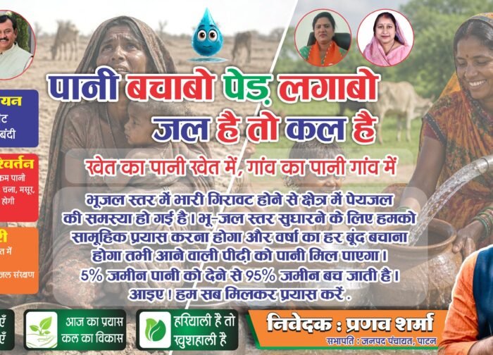 विश्व पर्यावरण दिवस पर प्रणव शर्मा की अपील“पानी बचाओ, पेड़ लगाओ””जल है तो कल है