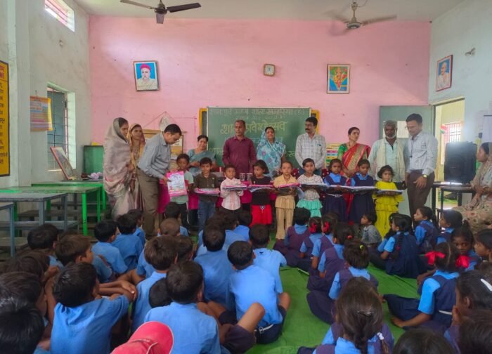 प्राथमिक शाला तरीघाट में प्रवेश उत्सव