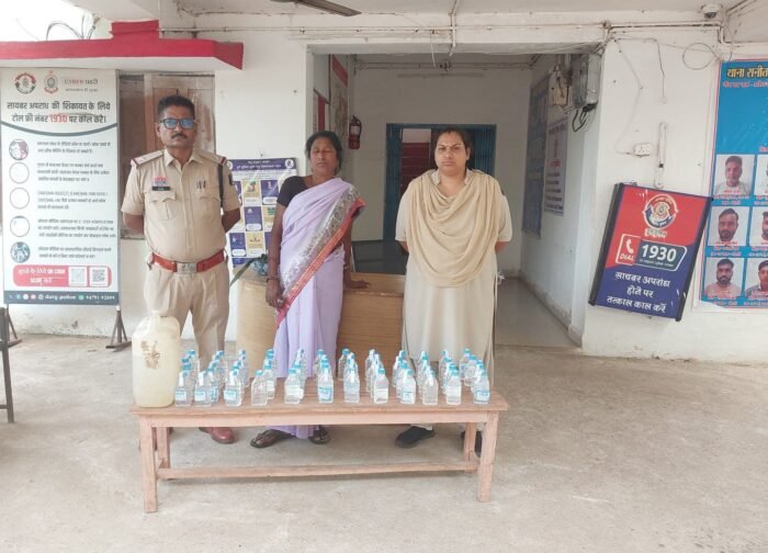 अवैध शराब बिक्री पर रानीतराई पुलिस की कार्रवाई, महिला गिरफ्तार