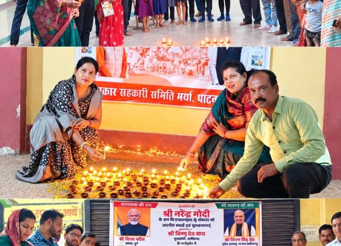 “आशीर्वाद का दिया” से जगमगाया पाटन, प्रधानमंत्री नरेंद्र मोदी के जन्मदिवस पर दीप प्रज्वलित