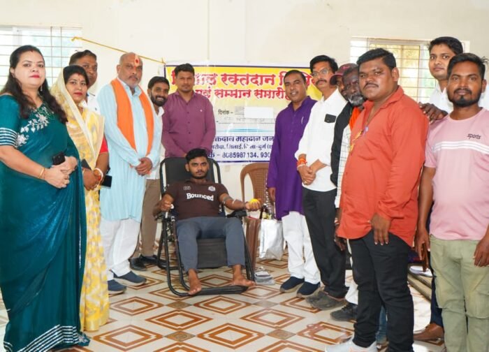 मरोदा में हुआ विशाल रक्तदान शिविर का आयोजन