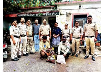 अवैध शराब के खिलाफ आबकारी विभाग की बड़ी कार्रवाई, 33.84 लीटर शराब जब्त, 4 आरोपी गिरफ्तार