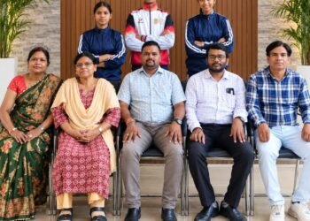 राज्य स्तरीय अंडर 19 मे  शालेय प्रतियोगिता हेतु चयनित सेजेस पाटन का राज्य स्तरीय बैडमिंटन मे दबदबा